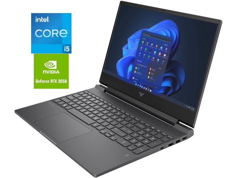 15 VICTUS GAMING, 12TH GEN INTEL CORE I5, 8GB RAM, 512GB SSD,4GB NVIDIA RTX 3050 WINS 11