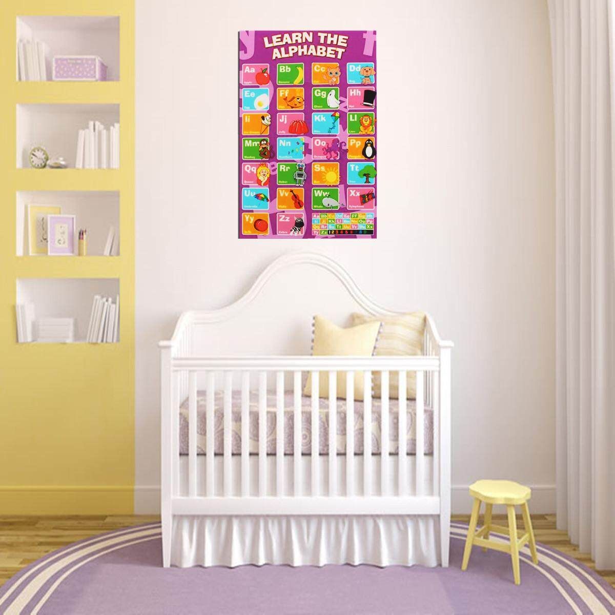 New Alphabet Poster Learn My ABC Wall Chart Fun Children's Educational 20 X13"
