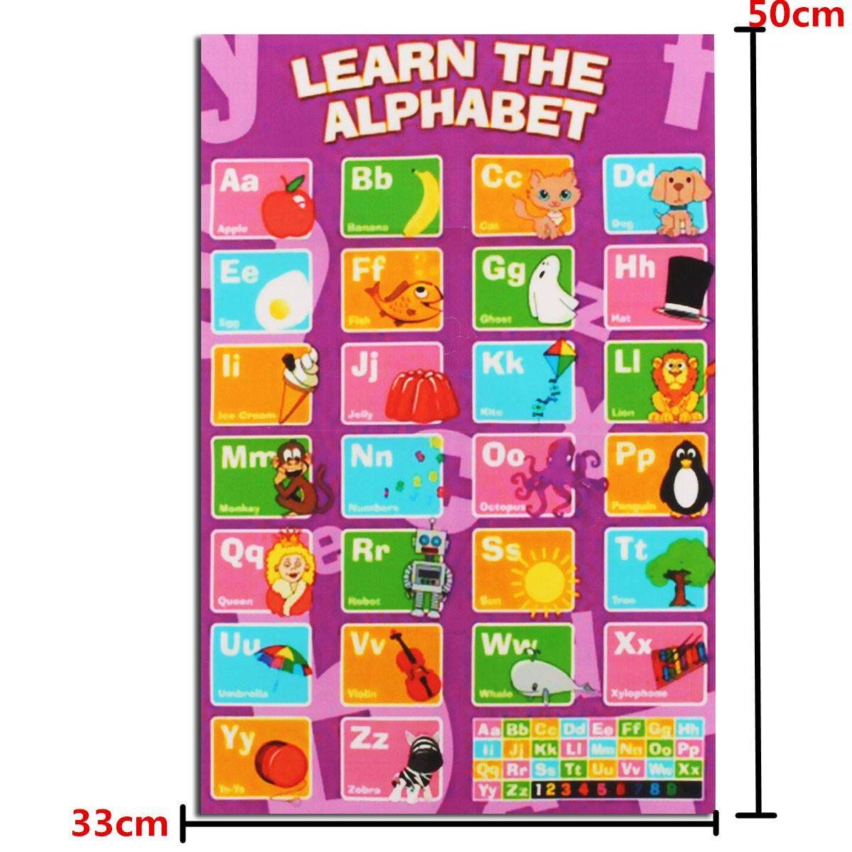 New Alphabet Poster Learn My ABC Wall Chart Fun Children's Educational 20 X13"