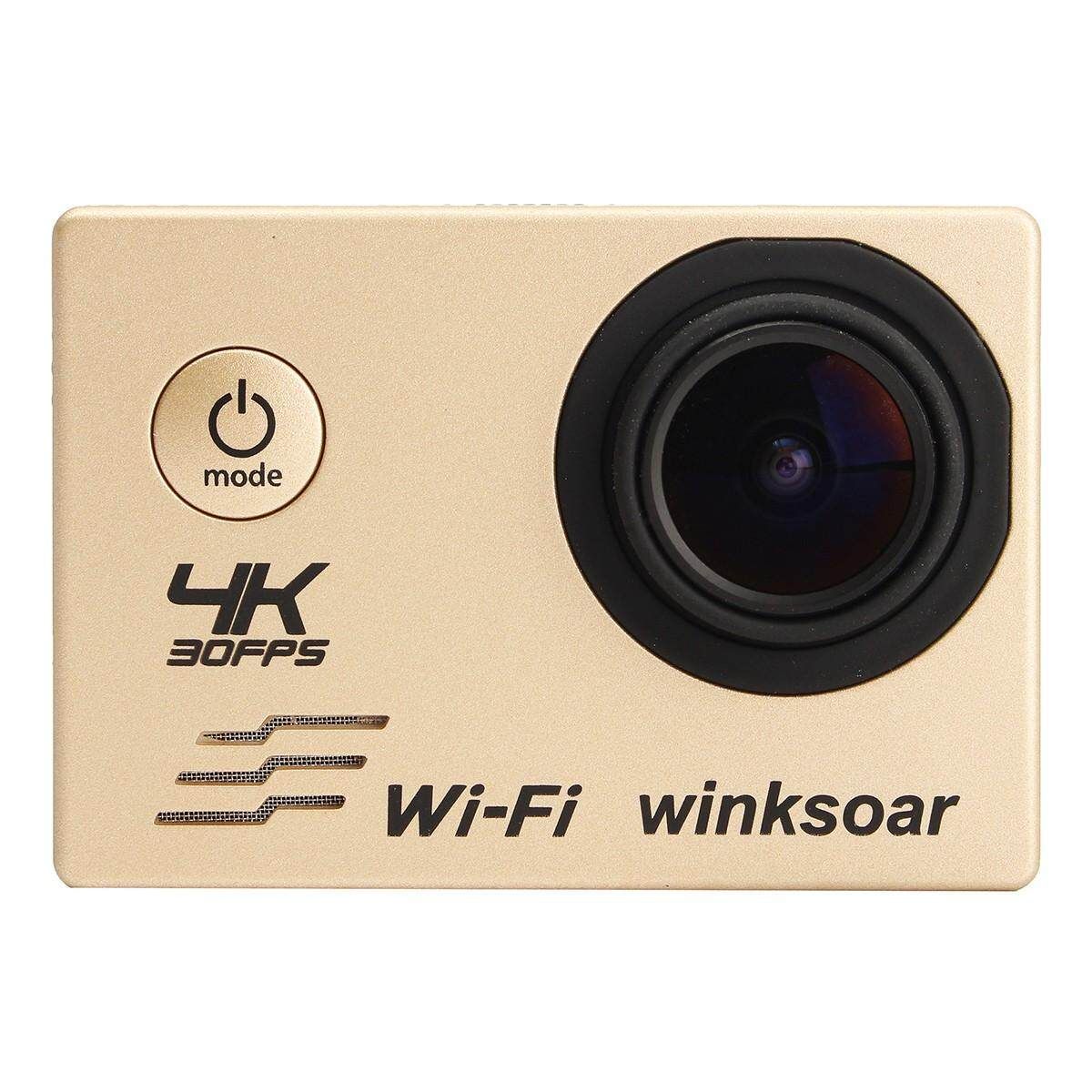Winksoar SJ8000 Ultra 4K 30fps HD WiFi 2" LCD 170° Sports Action Camera DV Cam Gold Gold