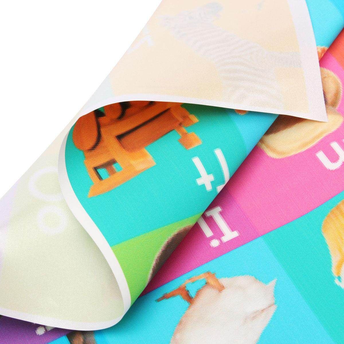 My ABC Alphabet Learn Children's Educational Silk Cloth Poster Decor 45cmx34cm