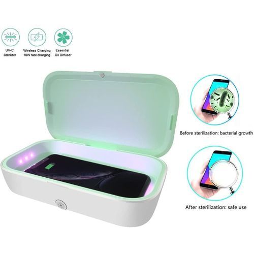 UV Light Sanitizer Box Wireless Charger UVC Sterilizer For Phone Jewelry Watches