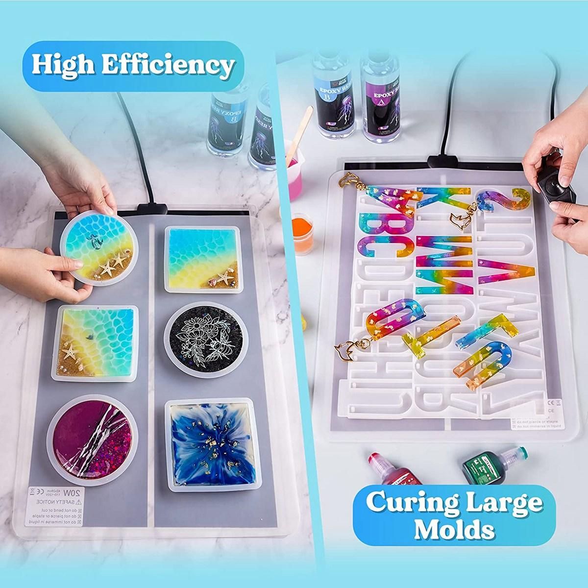 Resin Heating MatFast Resin Curing MachineLightweight Quick Resin Dryer MaResin Supplies for Epoxy Resin US Plug