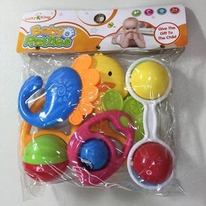 Colourful Baby Rattles And Teethers 5pcs