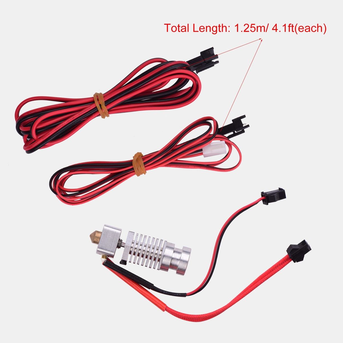3D Printer All Metal Hotend Extruder Kit With Connection