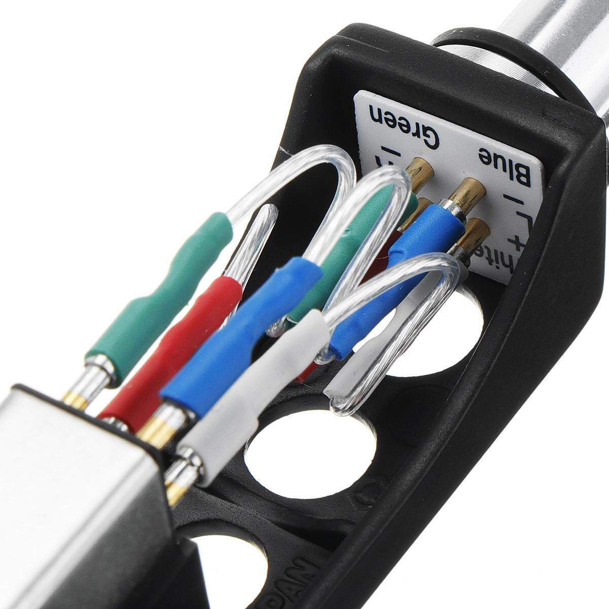 4pcs 7N Headshell Wires Set Silver Leads OFC Phono Cartridge Cables Replacement