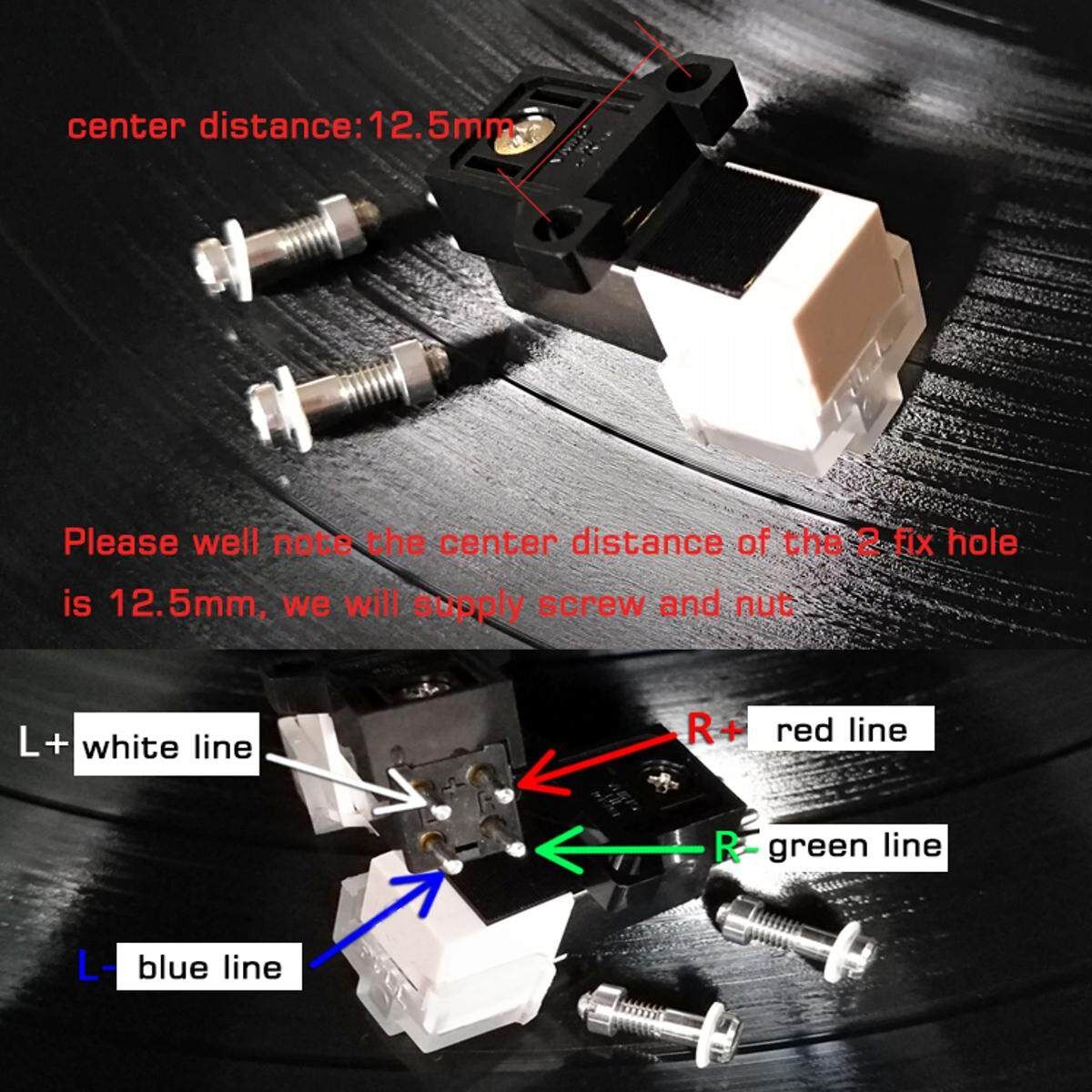 4pcs 7N Headshell Wires Set Silver Leads OFC Phono Cartridge Cables Replacement