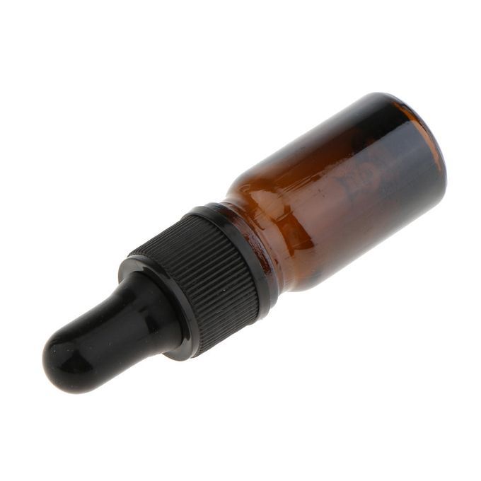 Set 6pcs Amber Glass Pipette Eye Dropper Bottles