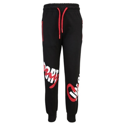 Boys Zipper Style Joggers - Black