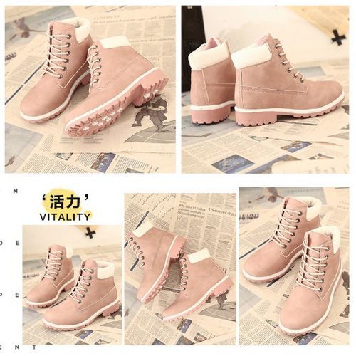 Ankle Boots Women Leather Outdoor Waterproof Snow Boot Size 36-43