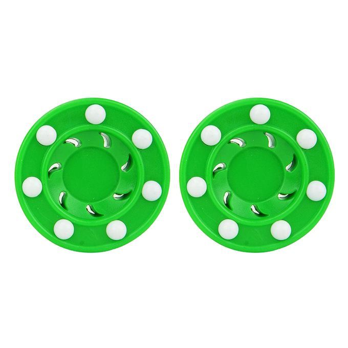 2pcs Roller Hockey Game Puck Pro Shot For Practicing Training Green