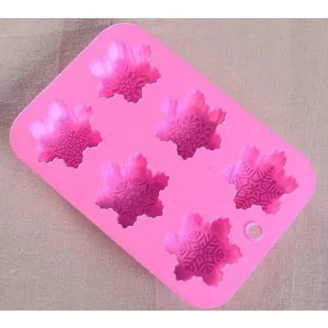 6 Cavities Flower Silicone Mold.