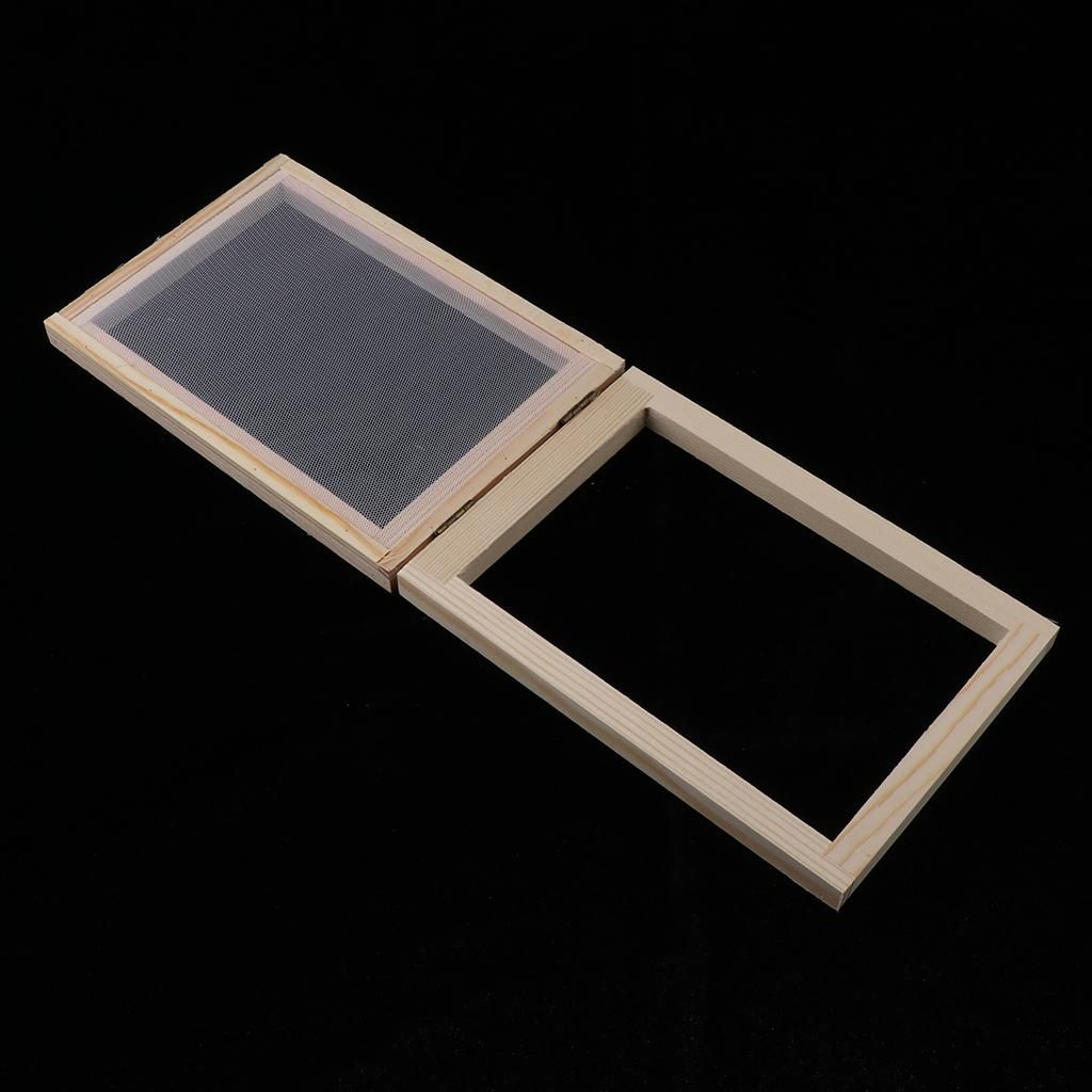 1Set   Wooden Paper Making Mould Frame Screen For Handmade