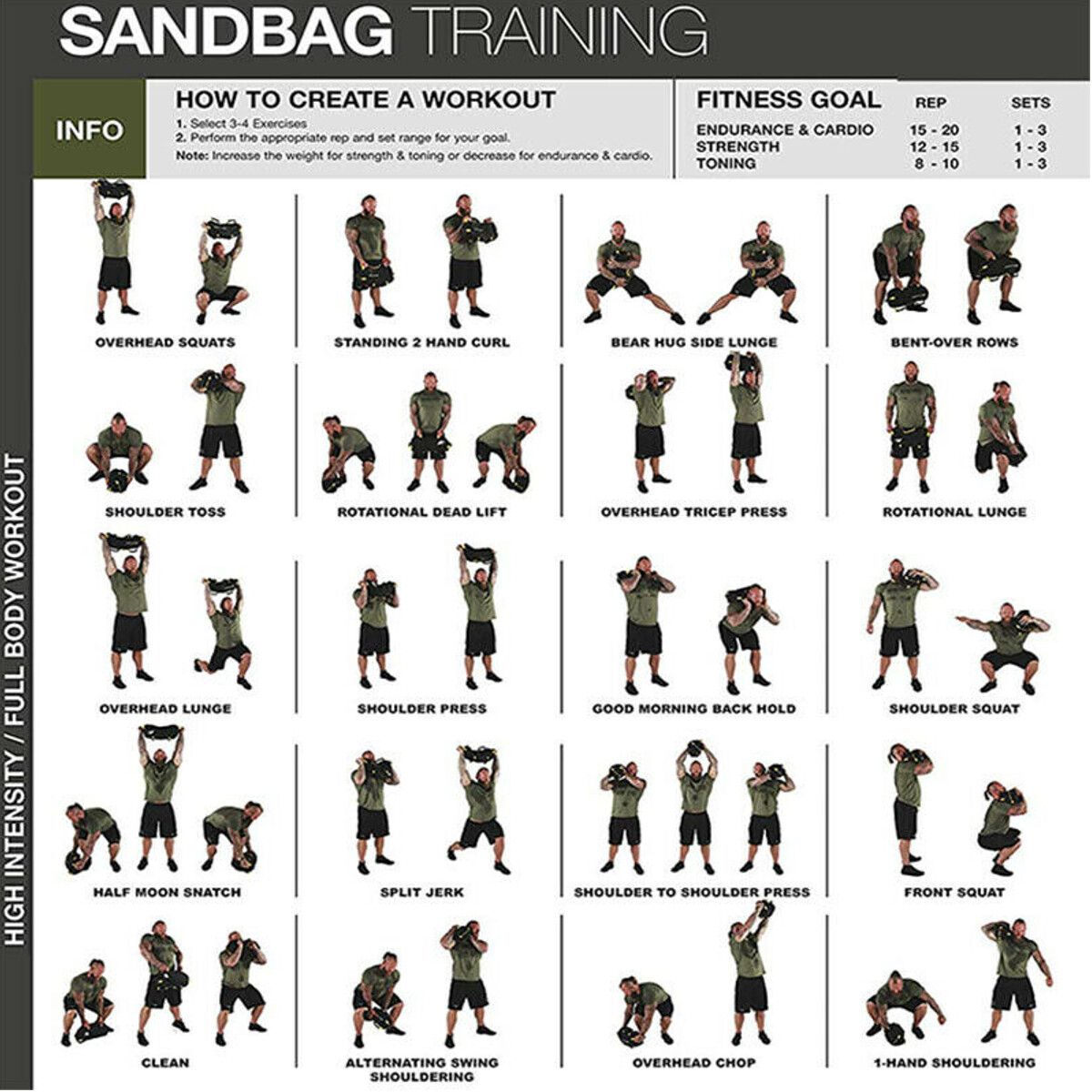 30KG Weighted Lifting Bulgarian Sandbag Boxing Fitness Physical Training Bag 30KG