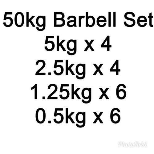 50KG Boxed Chrome Multi Purpose Barbell With Dumbbell Set