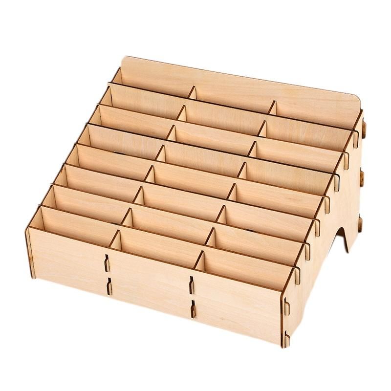 DIY Wooden Model Modular Stand Storage Rack DIY Art