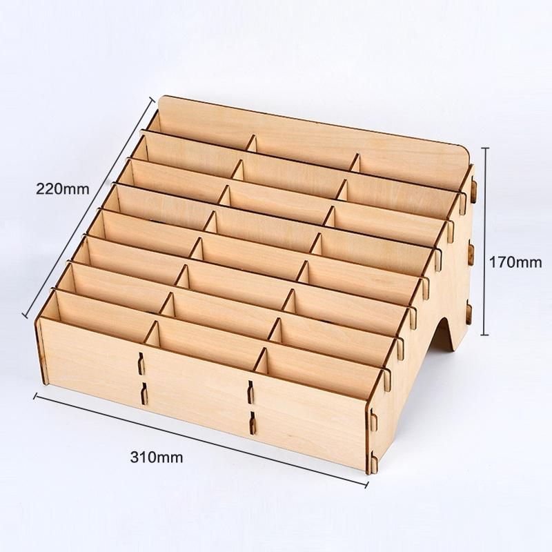DIY Wooden Model Modular Stand Storage Rack DIY Art