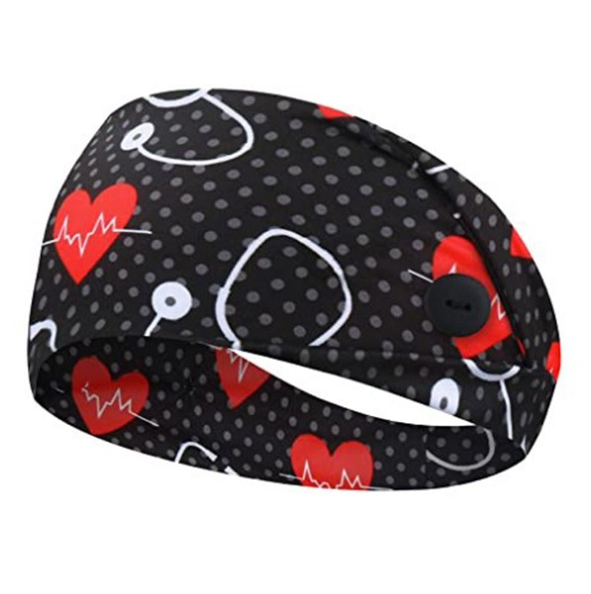 Stretch Wrap Women Bands Elastic Sports Headwear Headbands Cotton Turban Headpiece Hair Turban Wide Head Fitness & Yoga-B