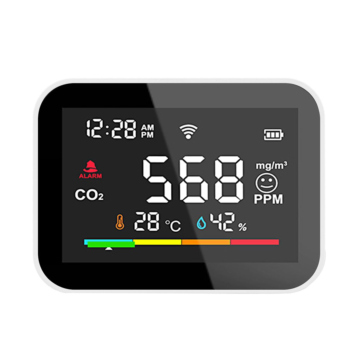 WiFi Smart CO2 Detector Portable Air Quality Monitor CO2
