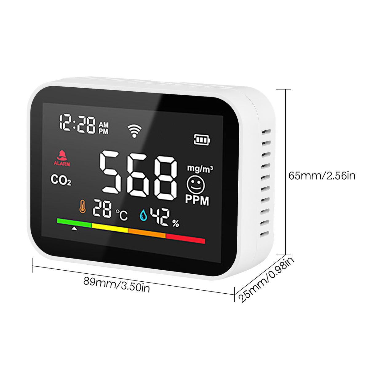 WiFi Smart CO2 Detector Portable Air Quality Monitor CO2