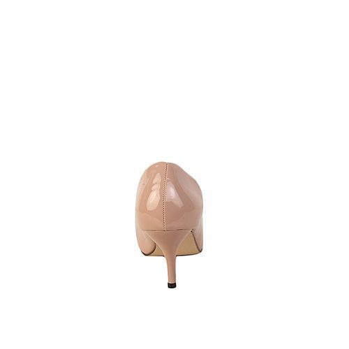 Women Mid-Low Heel Court Shoe - Nude