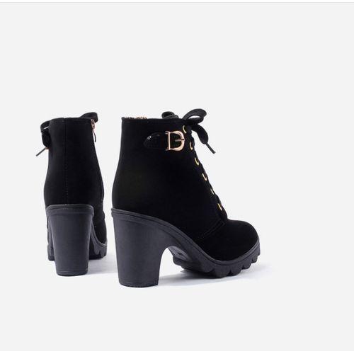Ladies High Heel Boots Black