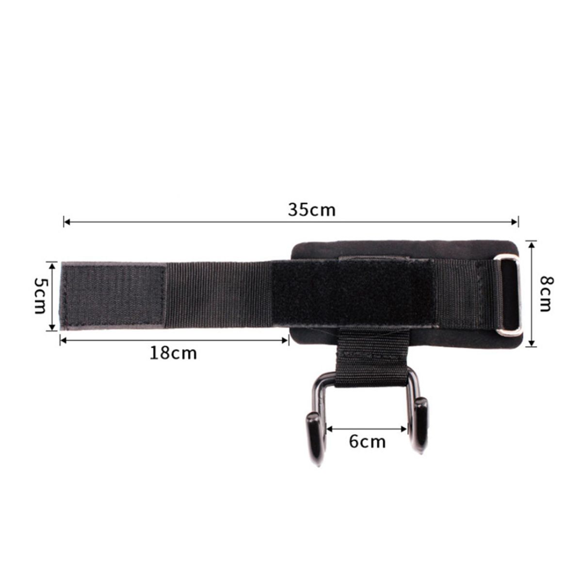 1 Pair Power Lifting Wrist Bracer Weightlifting Hook Hand-Bar Wrist Strap