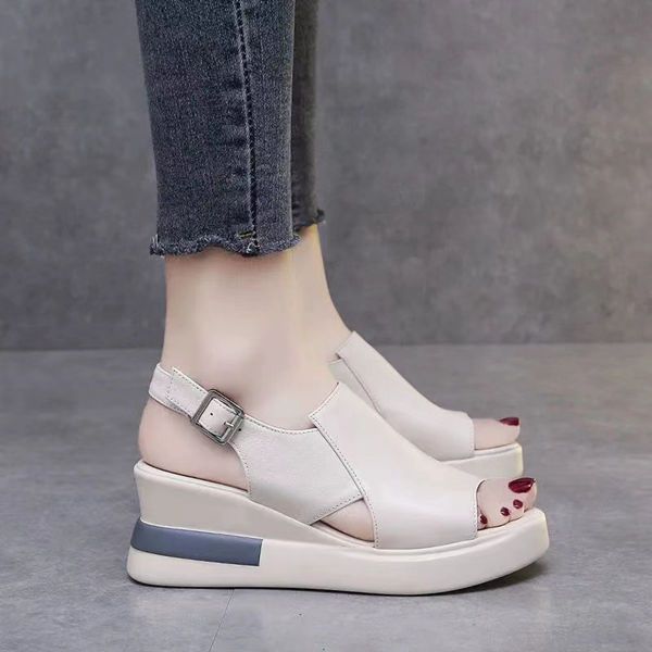 2022 Women's Fashion Wedge Sandals - Beige