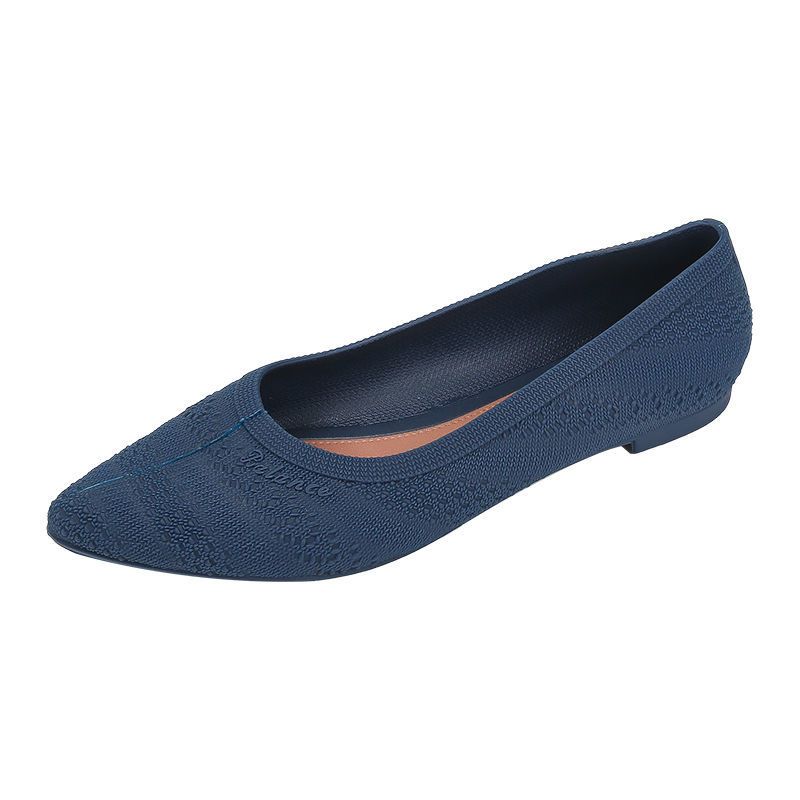 Waterproof Rain Boots Low-top Gelatin Jelly Shoes Non-slip Sandals Blue