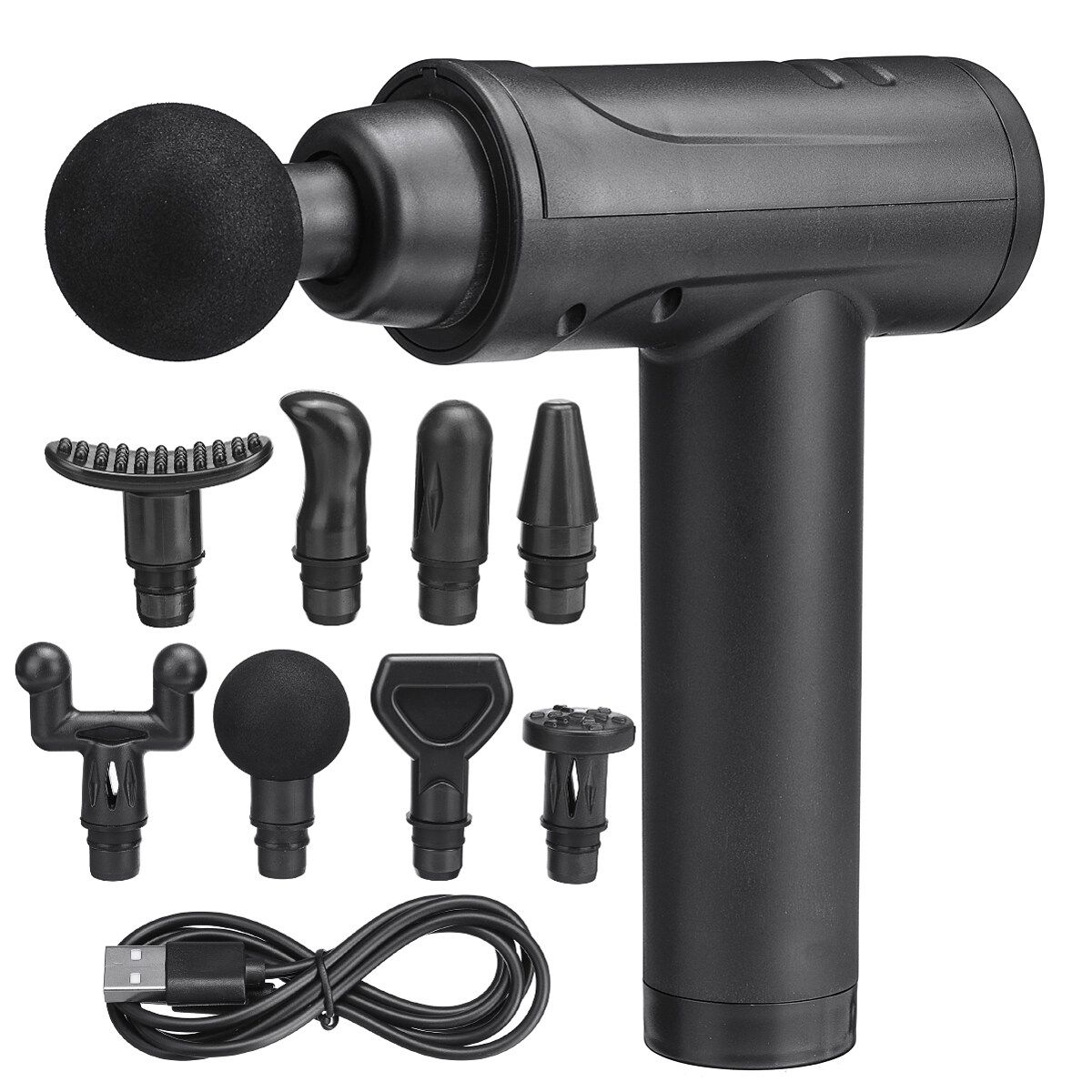 8 Heads LCD Massage Tool Percussion Massager Muscle Relaxing Deep Tissue Training Type 2