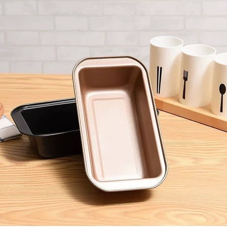 Nonstick Bread Pan - 2pieces - Gold And Black