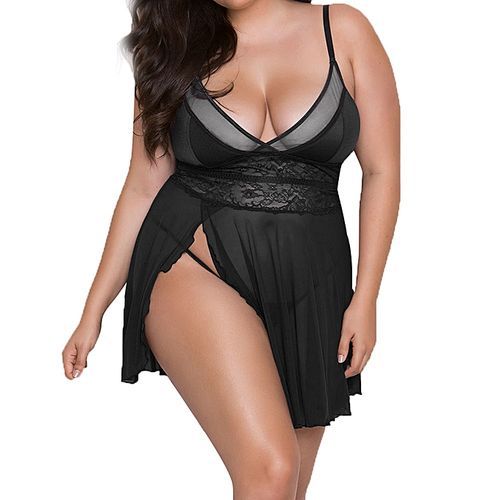 Fashion* Fashion Women Sexy Muslin Lace Underwear Spice Temptation Underwear Sleepwear