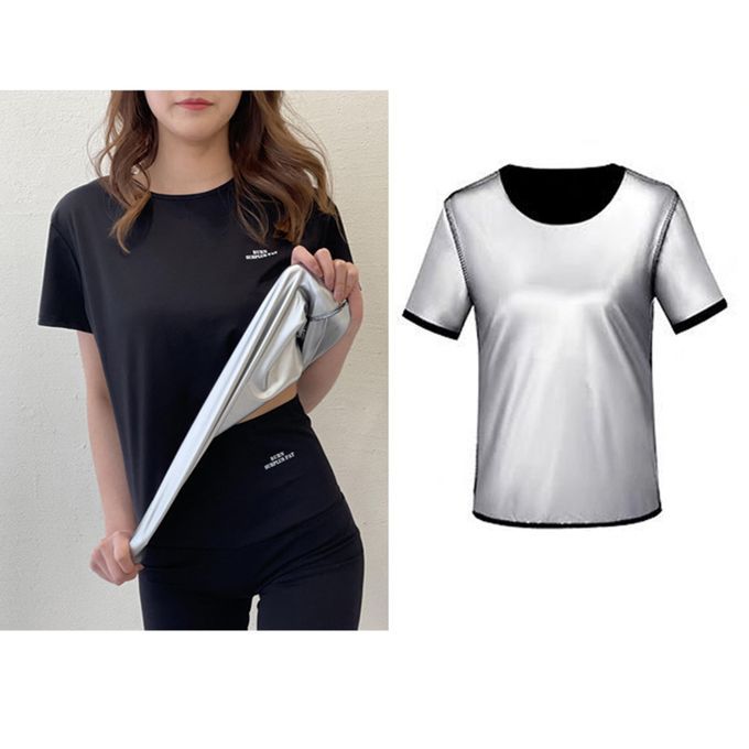 Sauna Suit Waist Trainer Corset Weight Loss Sweat Shirt Exercise T M
