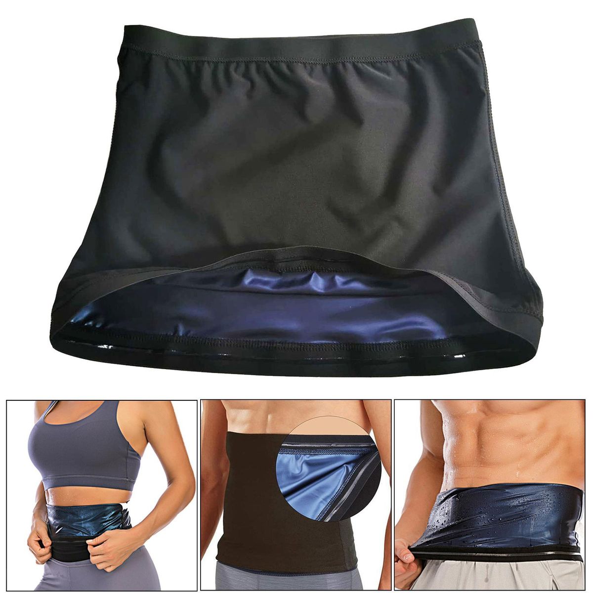Heat Trapping Sweat Enhancing Compression Waist Slimming Top