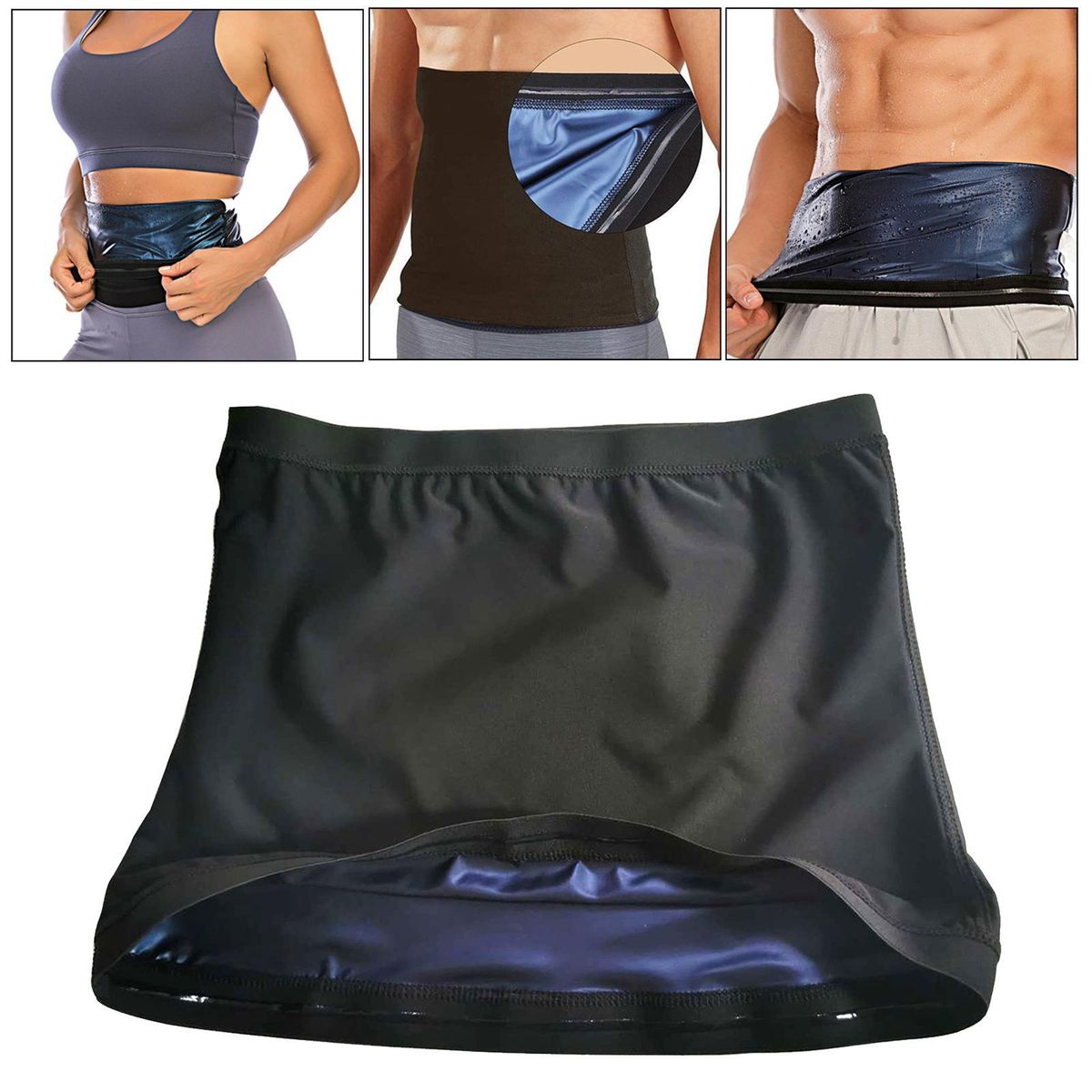 Heat Trapping Sweat Enhancing Compression Waist Slimming Top