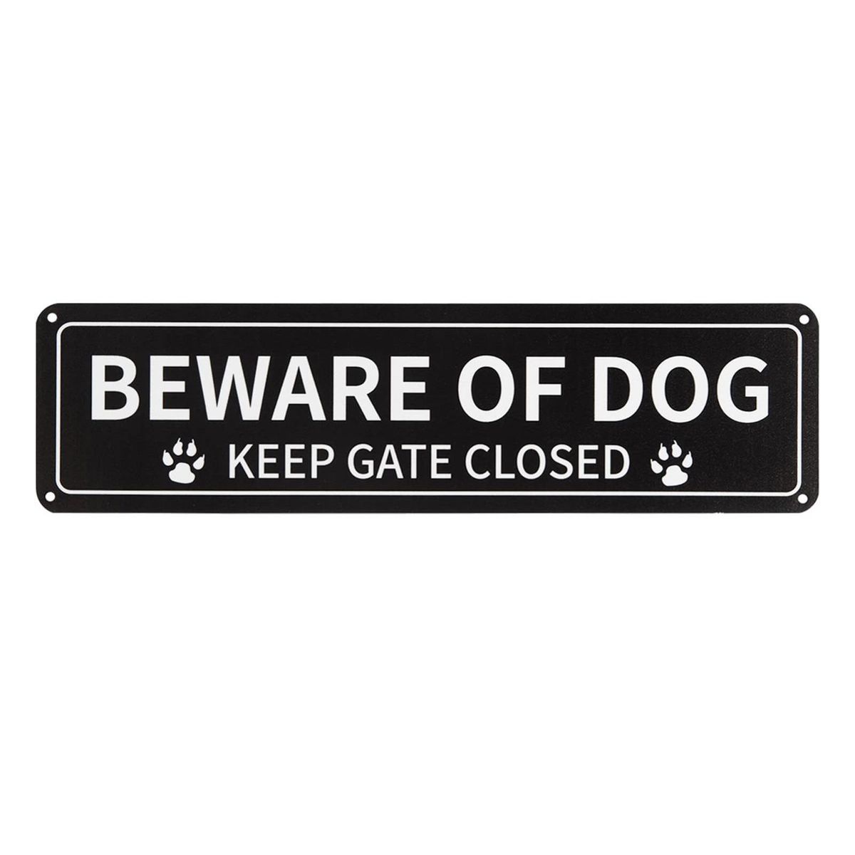 Beware of Dog Sign Dog Warning Sign Black