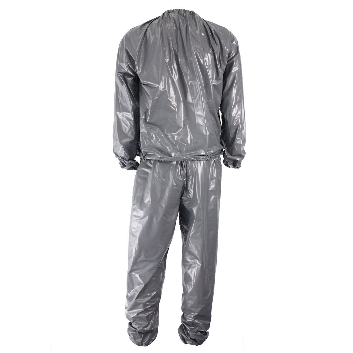 Fitness Loss Weight Sweat Suit Sauna Suit Exercise Gym Size L Grey Gray L