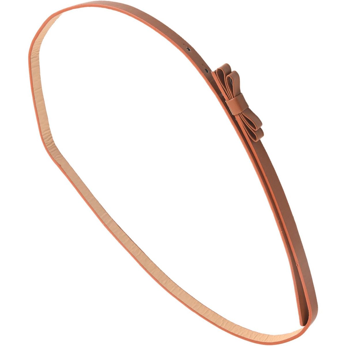 Gis Ladies Skinny Narrow Belt Double Bowknot Dress