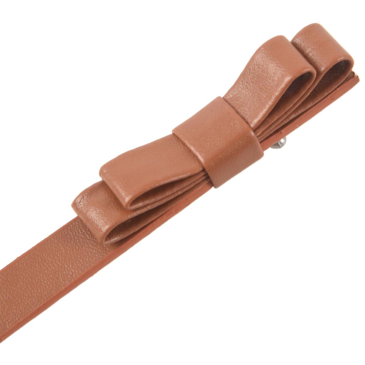 Gis Ladies Skinny Narrow Belt Double Bowknot Dress