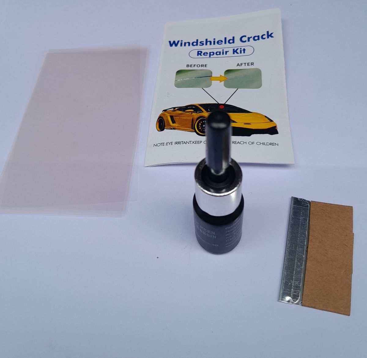 2 PCS WINDSHIELD CRACK REPAIR KITS, WINDSCREEN REPAIR