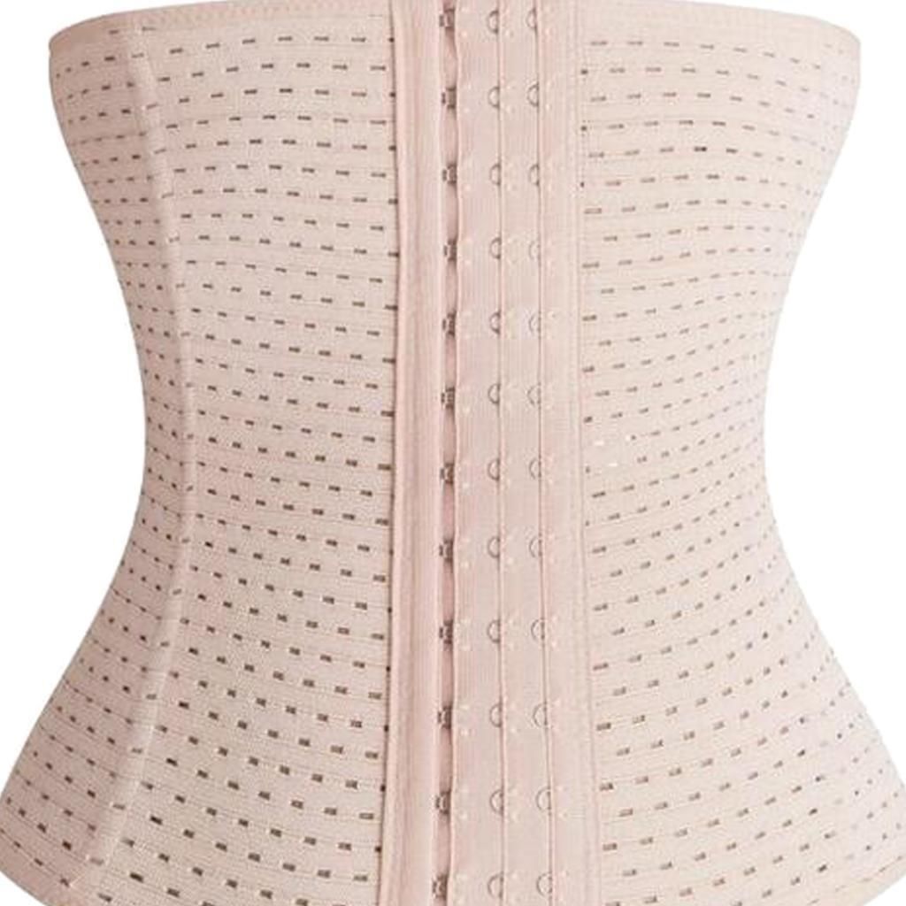 Waist Tummy Belt Body Girdle Trainer Shaper Cincher M Skin Color
