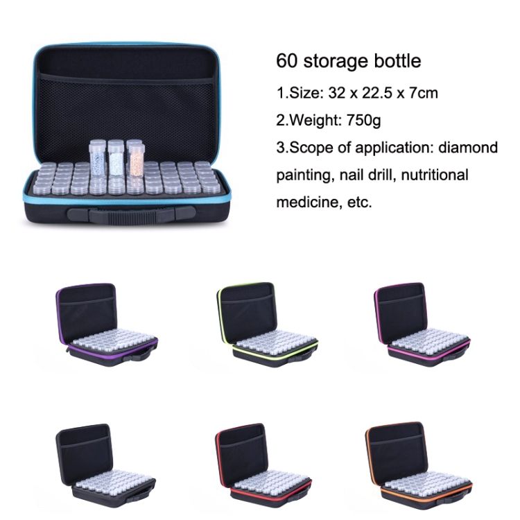 Diamond Painting Storage Bag, Style: 60 Grid Bottle (Green)