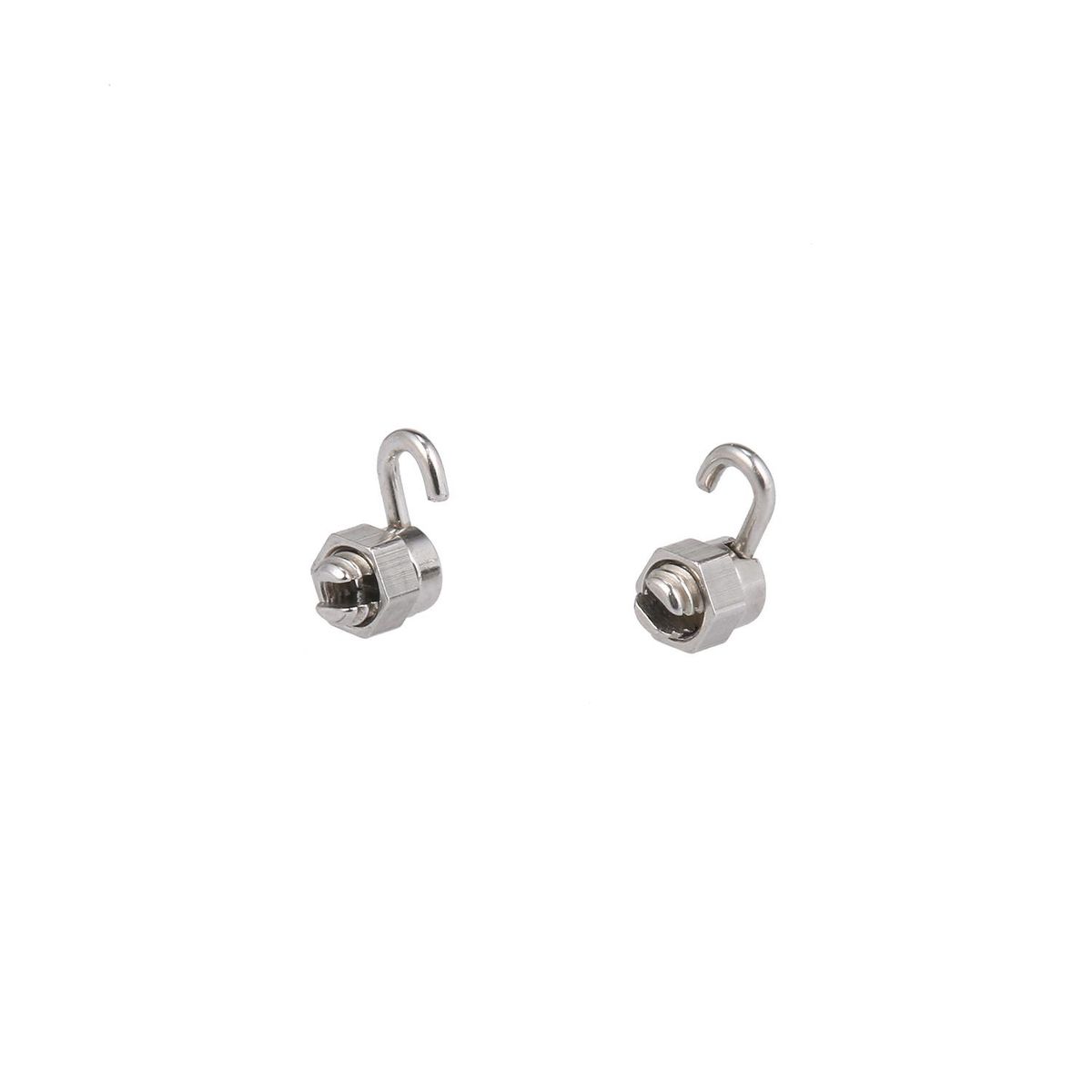 10pcs Orthodontic Crimpable Hook Stops Lock Left & Right with Instrument Dental Supply