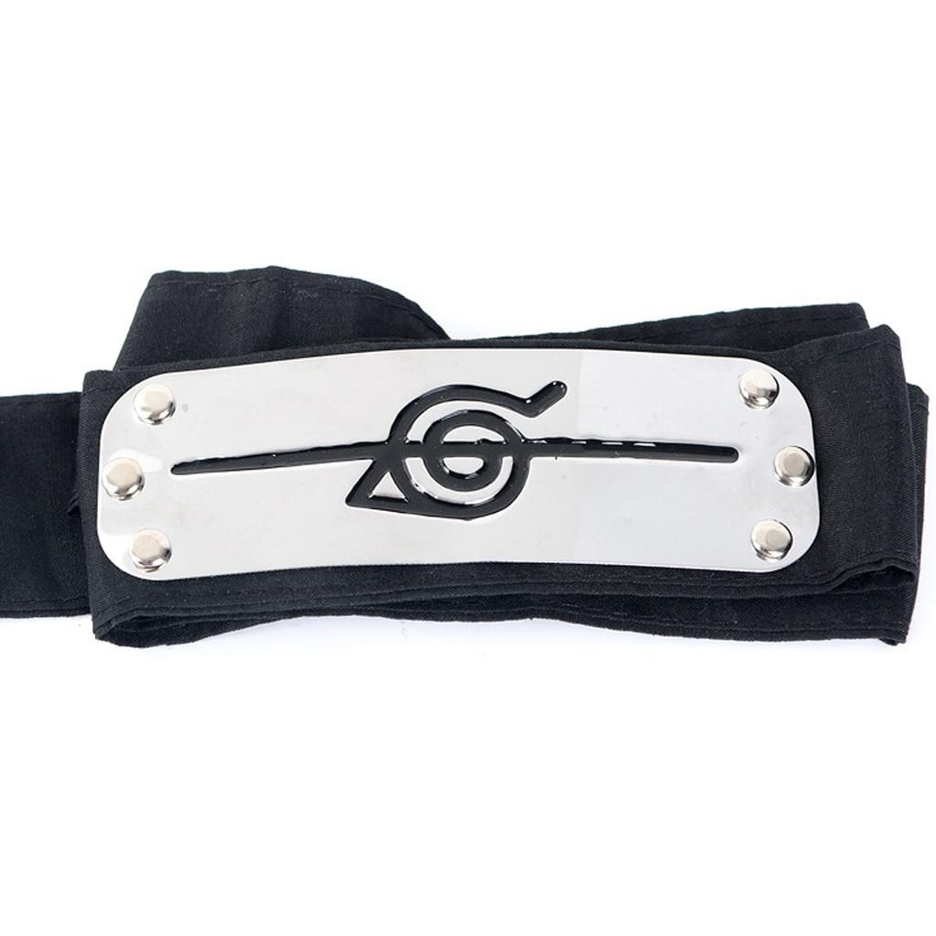 Naruto Uchiha Itachi Black Leaf Village Konoha Ninja Headband Cosplay
