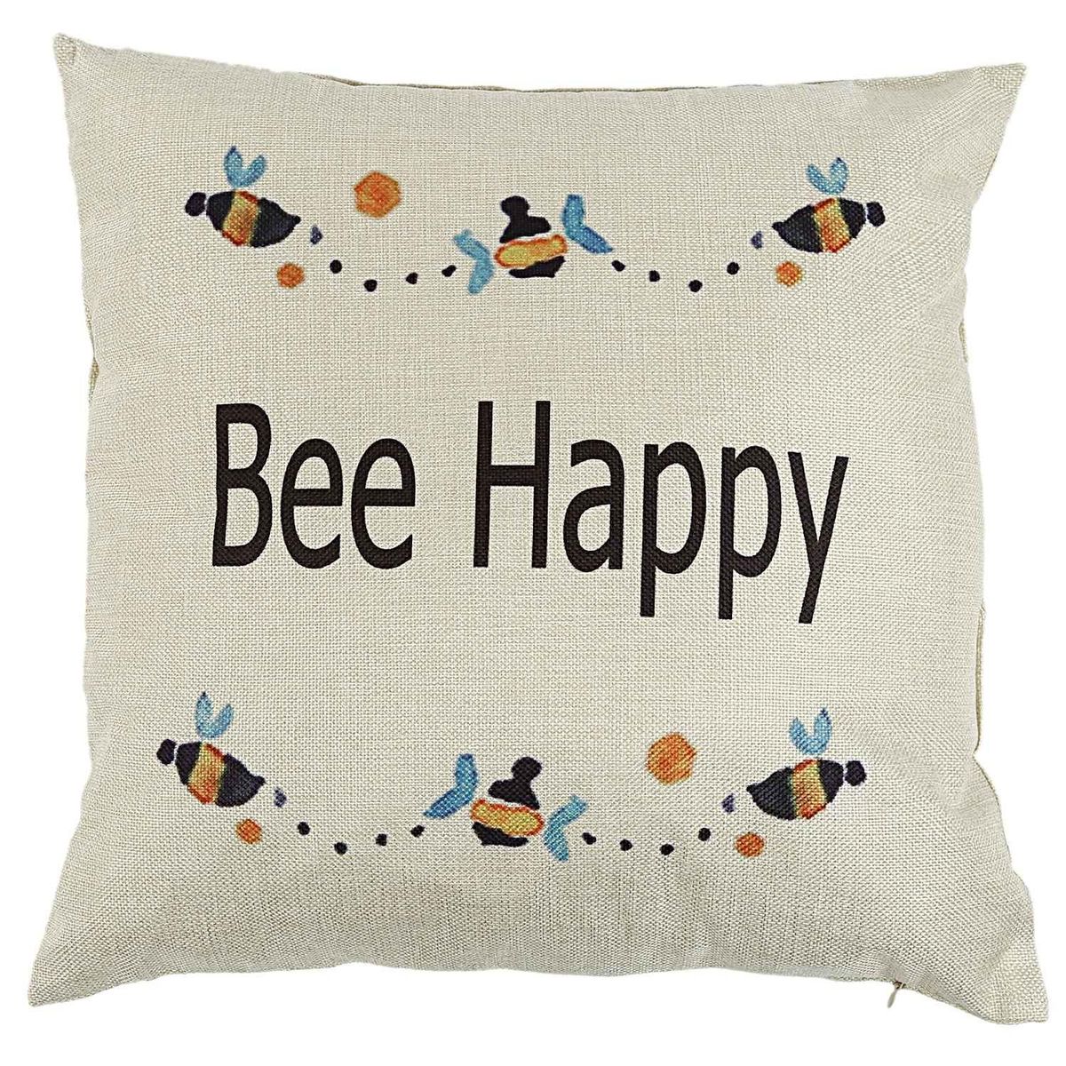 Christmas Decorative Cushion Letters Cotton Linen 18X18 inch