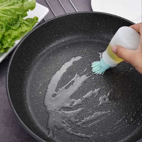 High Temperature Resistant Silicone Oil Brush Baking Brushes - Blue - 1 Piece