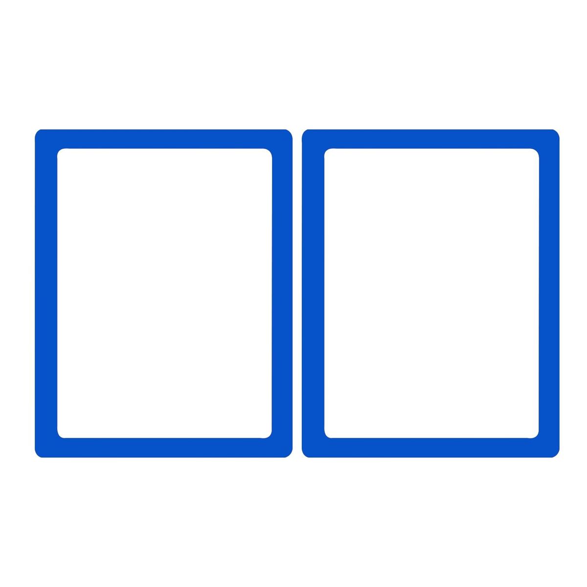 2Pcs Magnetic Picture Frame Magnetic Photo Display Frame Ornament Blue
