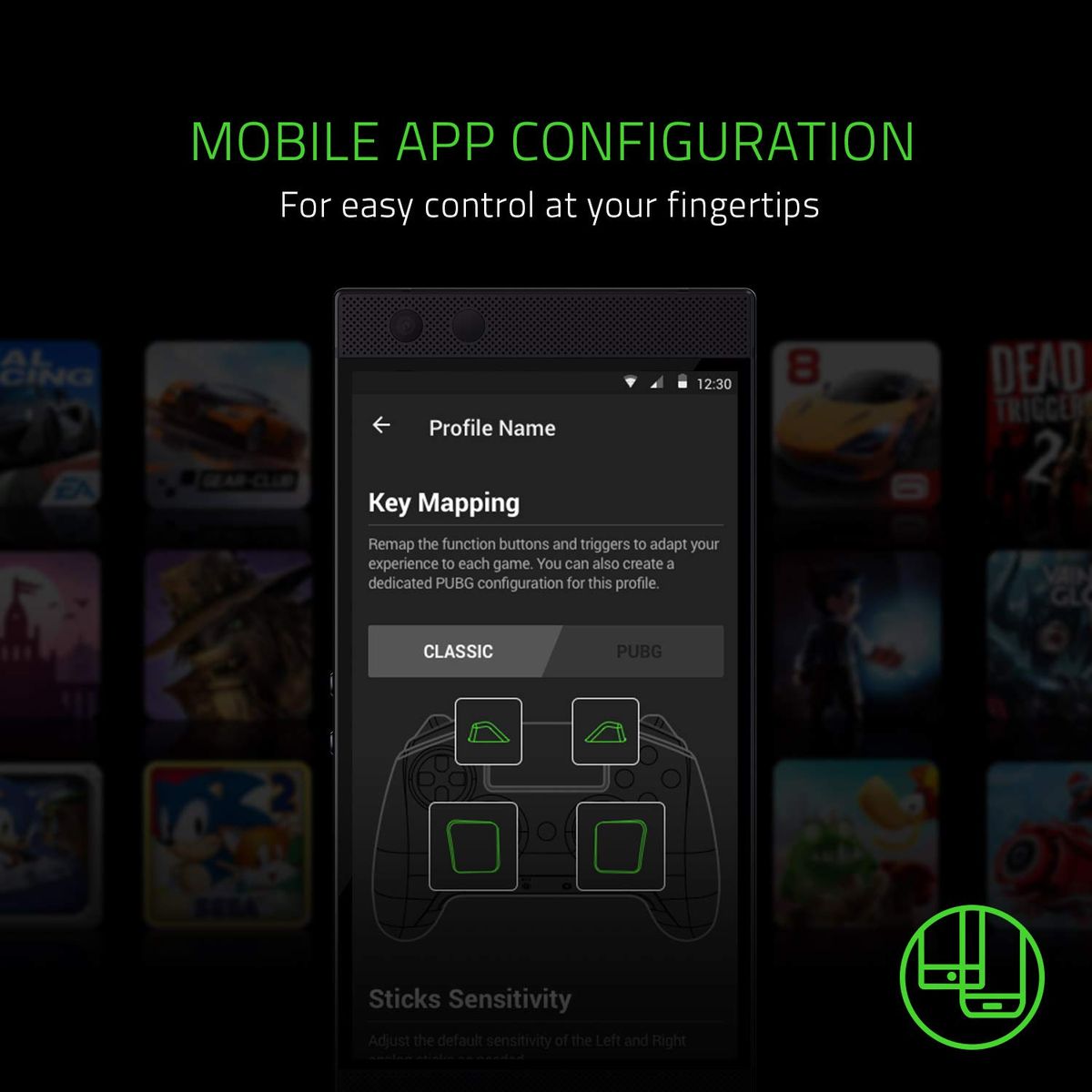 Raiju Mobile Gaming Controller For Android & IPhone