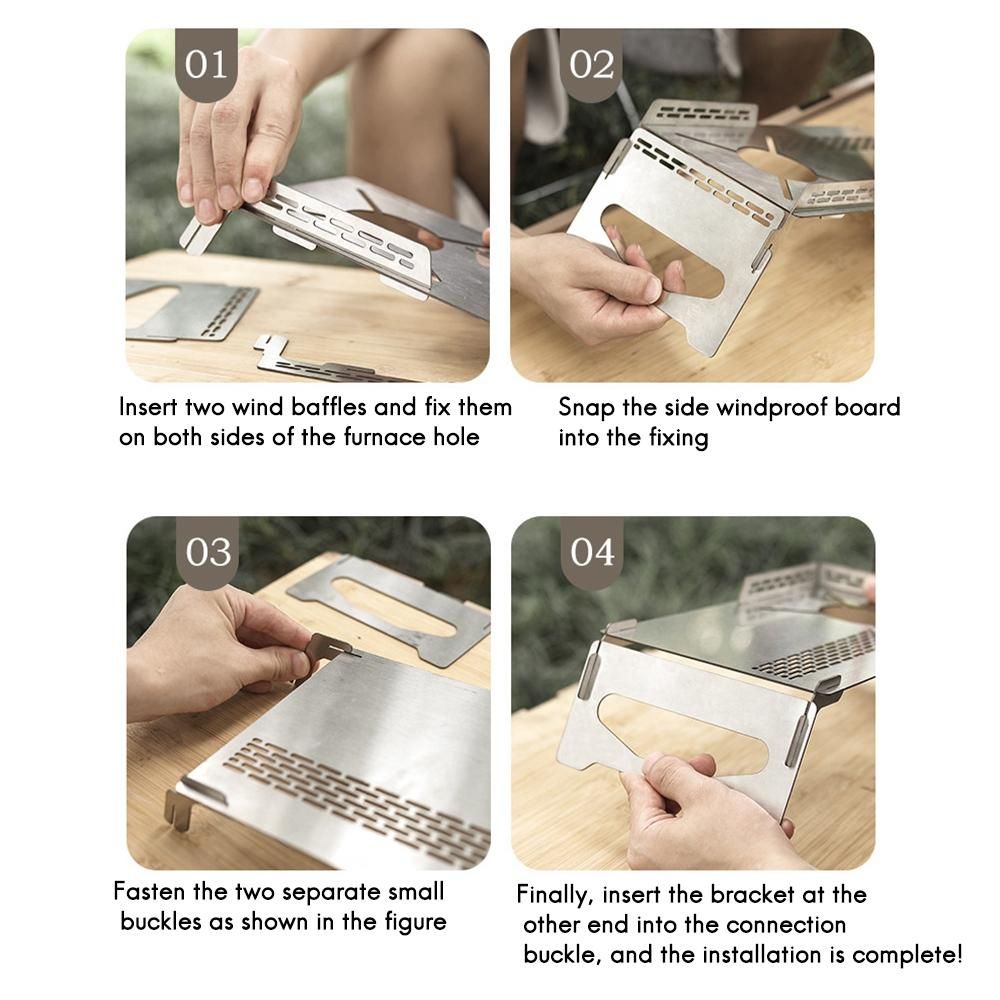 Folding Camping Stove Table Mini Portable Outdoor Hiking