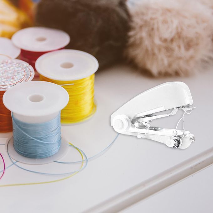 Handheld Sewing Machine Cloth Sewing Machine Needlework Tools White